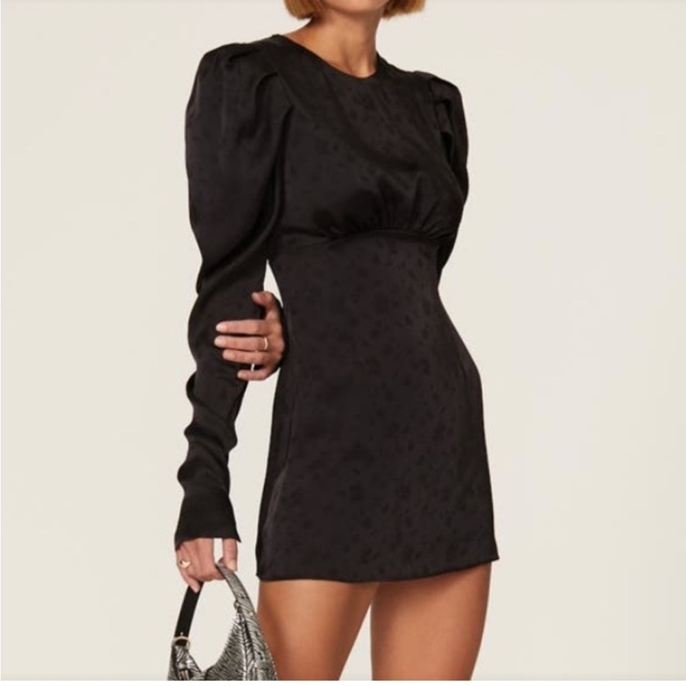 The Andamane Hope Floral Mini Black Dress IT 40 US 4
